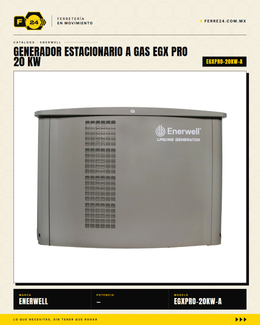 Generador Estacionario a Gas 20 kW — EGX PRO
