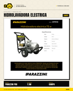 Hidrolavadora Eléctrica Industrial Parazzini Pro 10 HP — 234 bar · hero_001