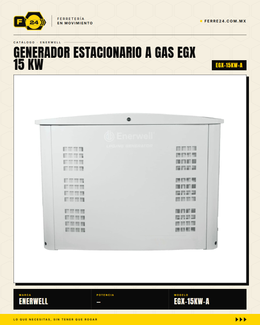 Generador Estacionario a Gas 15 kW — EGX