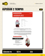 Aspersor Kawashima AK26 — Motor 2 Tiempos 26cc, Depósito 25 Litros · hero_001