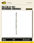 Motobomba Sumergible TORNADO SLIM 1/2 HP - Para Ademes Reducidos · hero_001