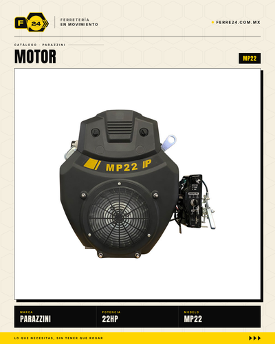 Motor Estacionario V-twin 22 HP Parazzini MP22 — Arranque Eléctrico