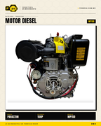 Motor Diesel 15 HP Parazzini MP15D con Arranque Eléctrico — Para Bomba, Generador y Obra · hero_001_marvelsa
