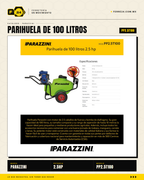 Parihuela Parazzini 100 litros 2.5 HP — Limpieza de alta presión donde no hay agua · hero_002