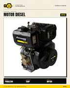 Motor Diesel 15 HP Parazzini MP15D con Arranque Eléctrico — Para Bomba, Generador y Obra · hero_002_marvelsa_wide