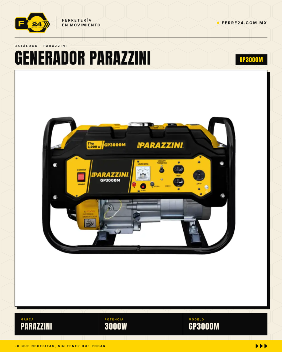 Generador Parazzini GP3000M — vista alternativa