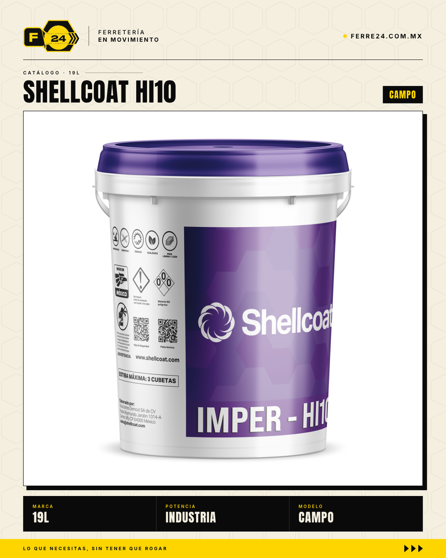Shellcoat HI10 19L Impermeabilizante Híbrido Acrílico-Poliuretano (10 años — Lámina y Losa) · img_02_Shellcoat-Hi10-2-19l-1850px