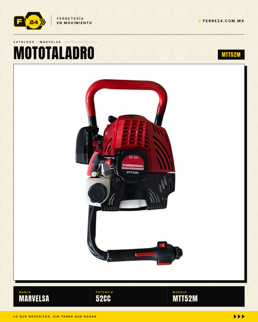 Ahoyadora Kawashima MTT52M 52cc — 3 Brocas Incluidas · life_001