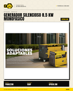 ```
Generador diesel silencioso Parazzini GPDS8.5M. Solo 72 dB — apto para hoteles, residencias y oficinas. 7.0 kW, monofásico 110/220V, arranque eléctrico. Envío con flete especial.
``` · life_001