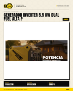 Generador Inverter Dual Fuel 5.5 kW Parazzini — Gasolina o Gas LP · life_001