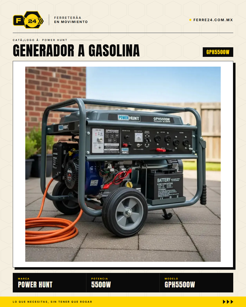 GPH5500W — respaldo hogar apagón