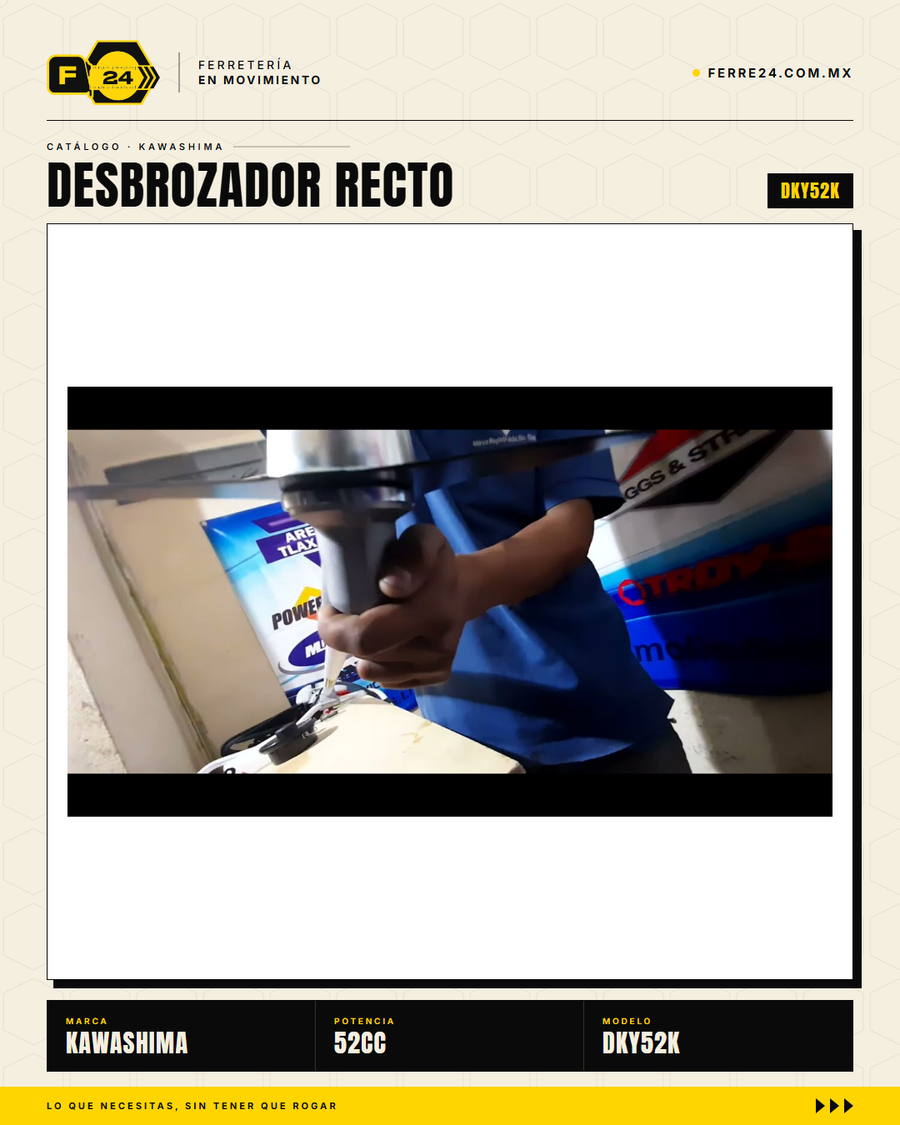Desbrozador Kawashima DKY52K — recto, 52 cc, kit completo · lifestyle_001_yt_thumb