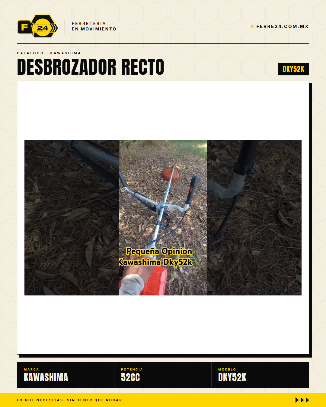 Desbrozador Kawashima DKY52K — recto, 52 cc, kit completo · lifestyle_002_yt_thumb