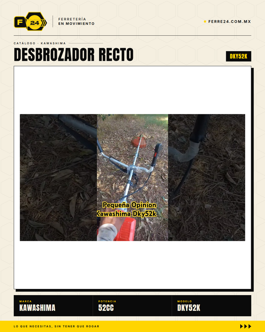 Desbrozador Kawashima DKY52K — recto, 52 cc, kit completo · lifestyle_002_yt_thumb