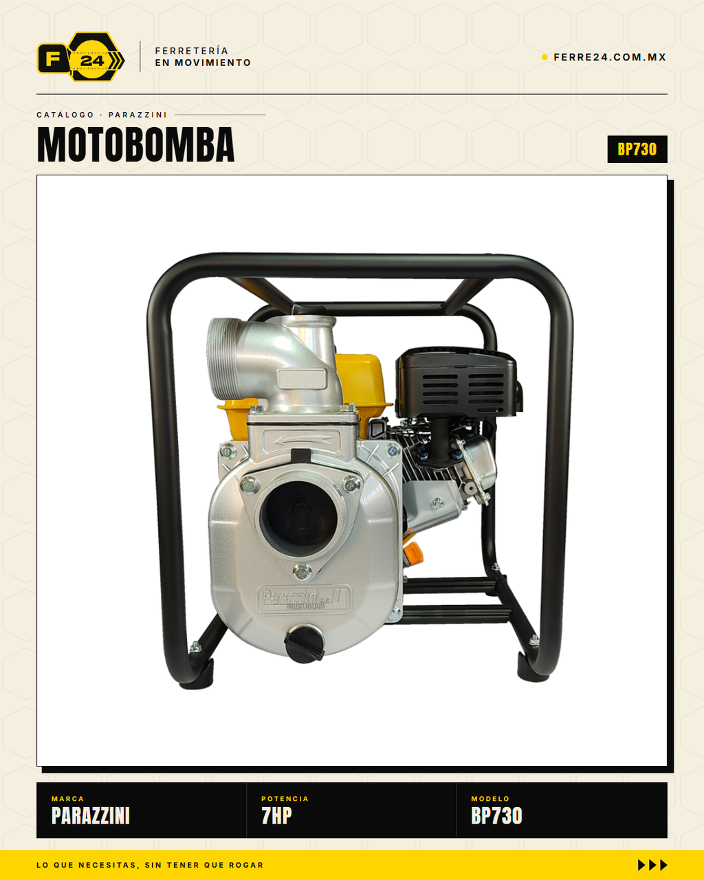Motobomba Kawashima BP4316 — ángulo alternativo