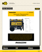 GP9500TB — motor 17HP 4T 500cc detalle