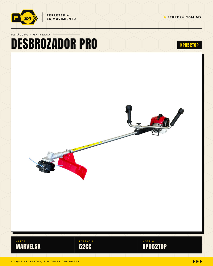 Desbrozador Kawashima Pro 52cc — Potencia 2T para terrenos exigentes · sec_001
