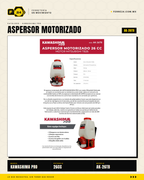 Aspersor de Mochila 26 cc — Motor Mitsubishi TB26, Tanque de 25 L · sec_001