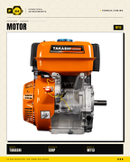 Motor a Gasolina 13 HP 4 Tiempos Takashi MT13 · sec_001