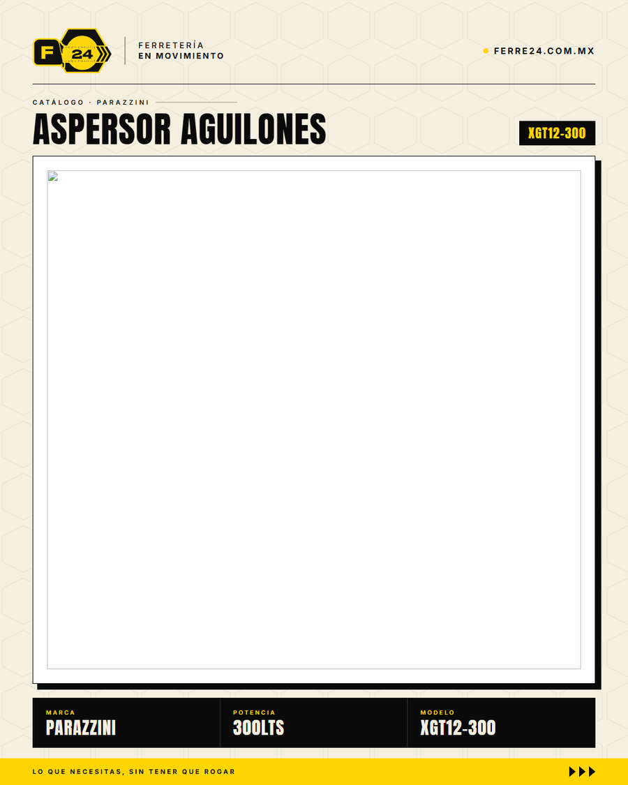Aspersor de Aguijones Parazzini XGT12-300 — 300 L para Tractor TDF · sec_001