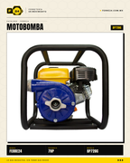 Motobomba Centrífuga 7 HP — 2", 50 m de Altura · sec_001