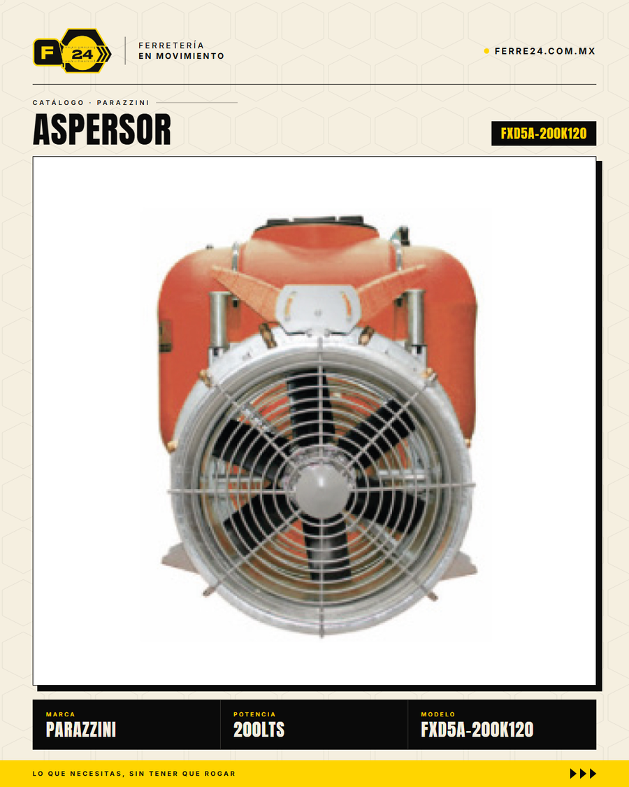 Aspersor Parazzini 200 L Kit Flecha Cardán 120 cm para Tractor 25 HP · sec_001