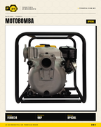 Motobomba para Lodos 9 HP — 3", Autocebante · sec_001