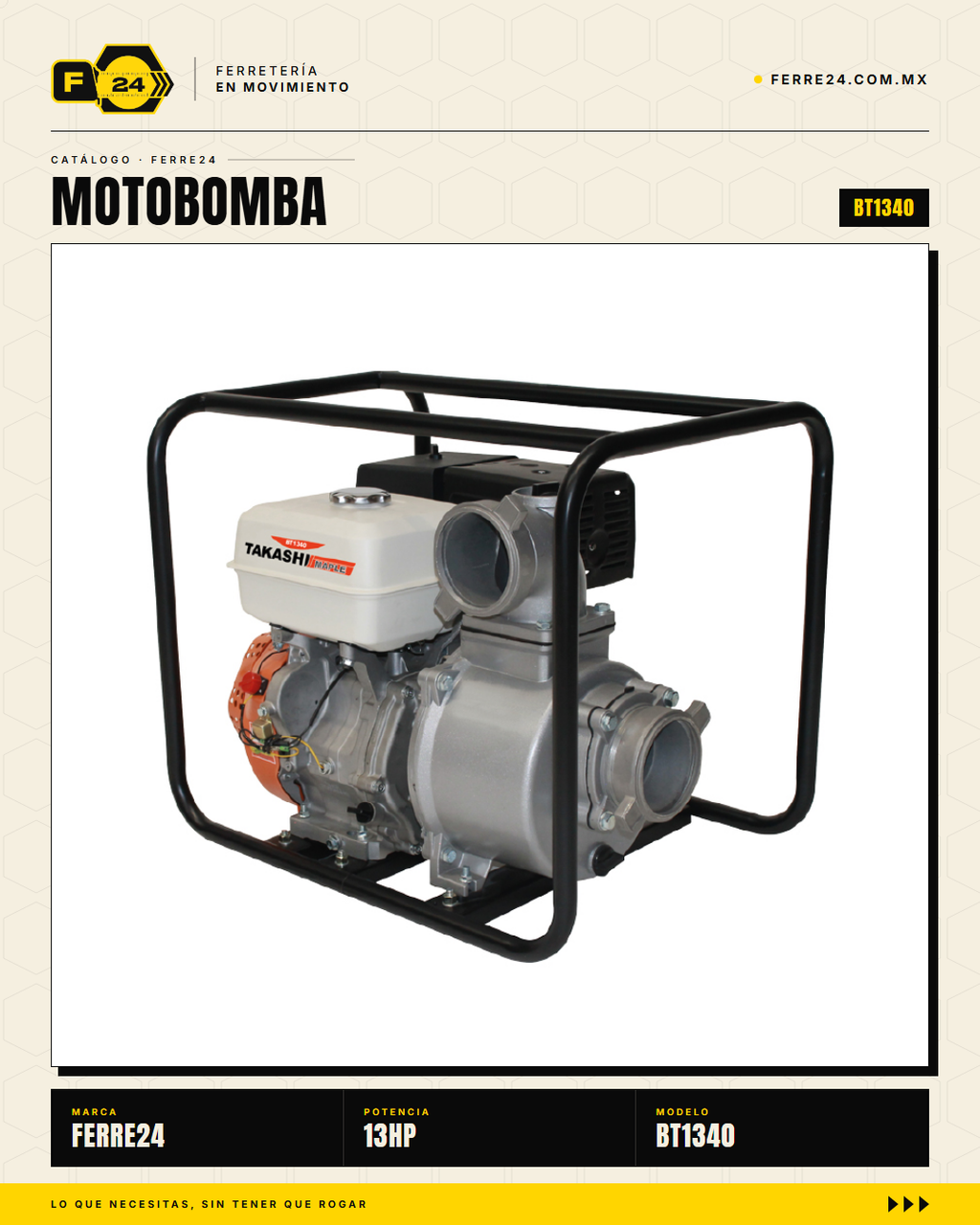 Motobomba Takashi 13 HP — 4", 44 kg · sec_001