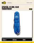 Victorinox Spartan 91mm Azul Transparente — Navaja 16 Funciones — vista alternativa