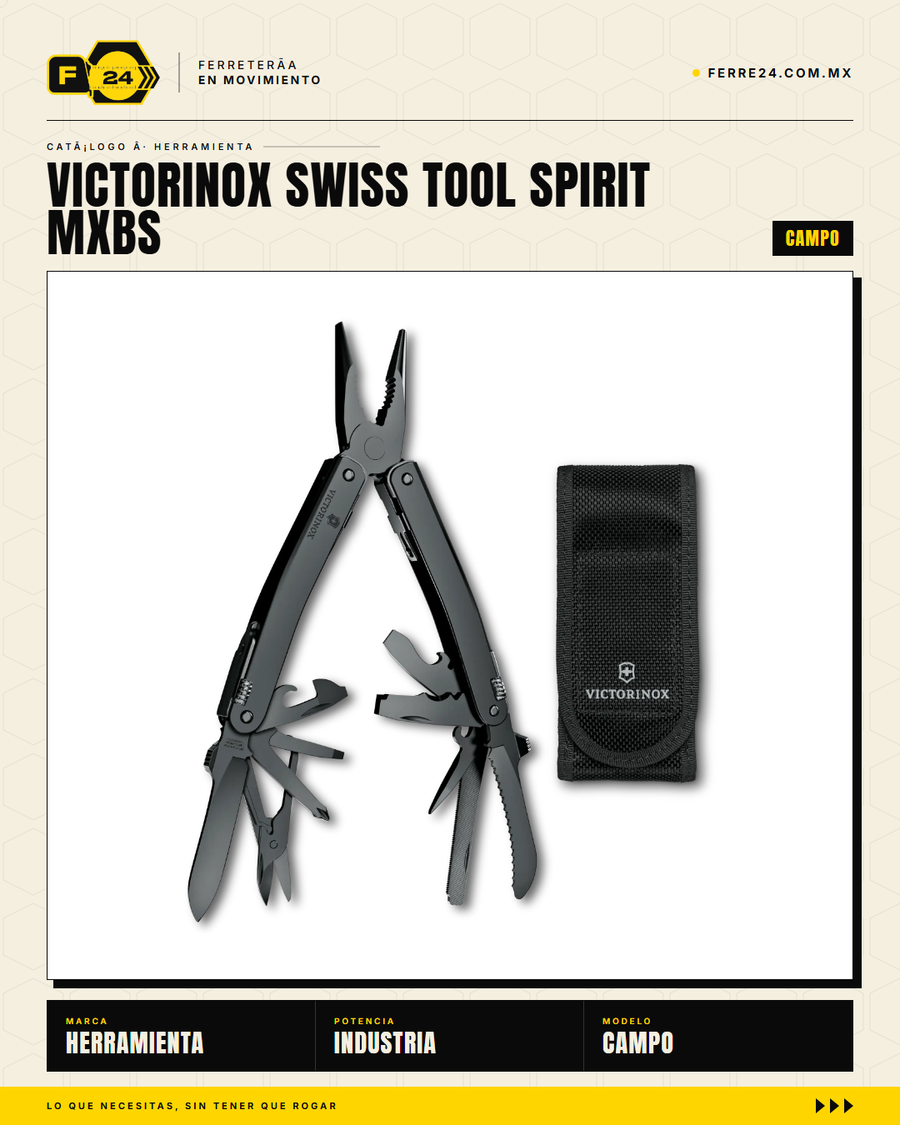 Victorinox Swiss Tool Spirit MXBS — Multitool 24 Funciones con Estuche — vista 001