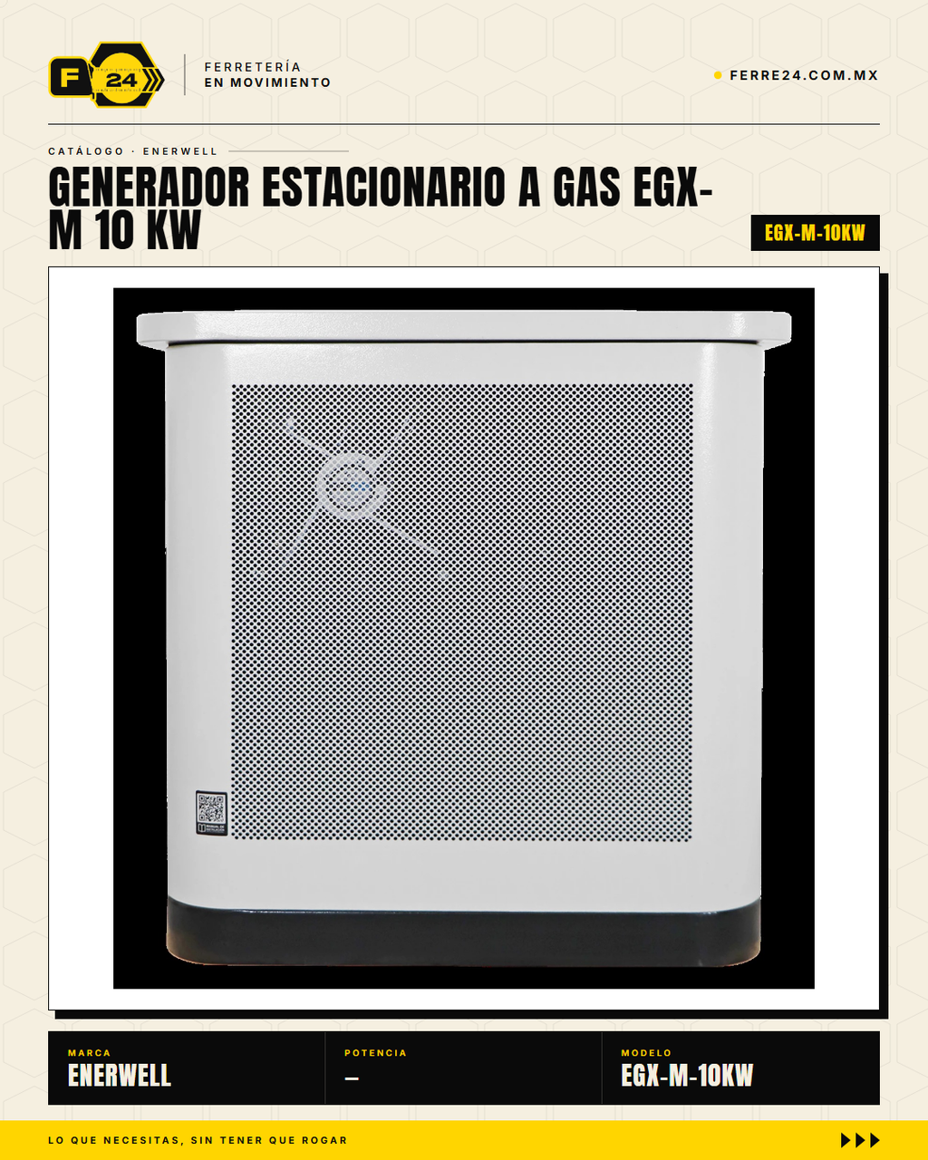 Generador Estacionario a Gas 10 kW — EGX-M · sec_001