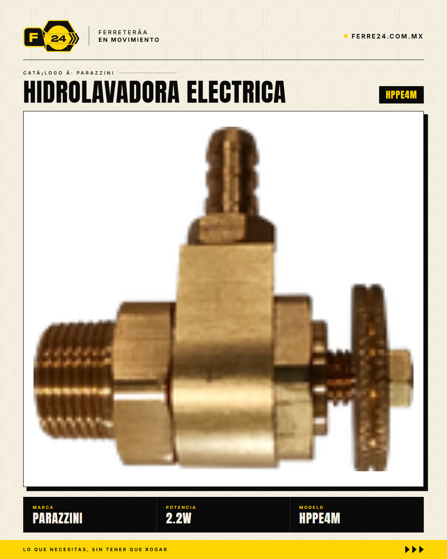 Hidrolavadora Eléctrica Parazzini HPPE4M — 1,740 PSI / 2.5 GPM · sec_001