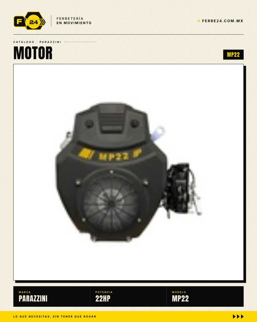 Motor Estacionario V-twin 22 HP Parazzini MP22 — Arranque Eléctrico · sec_001