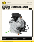 Generador estacionario trifásico 10 kW — gas LP/GN, ATS automático · sec_001