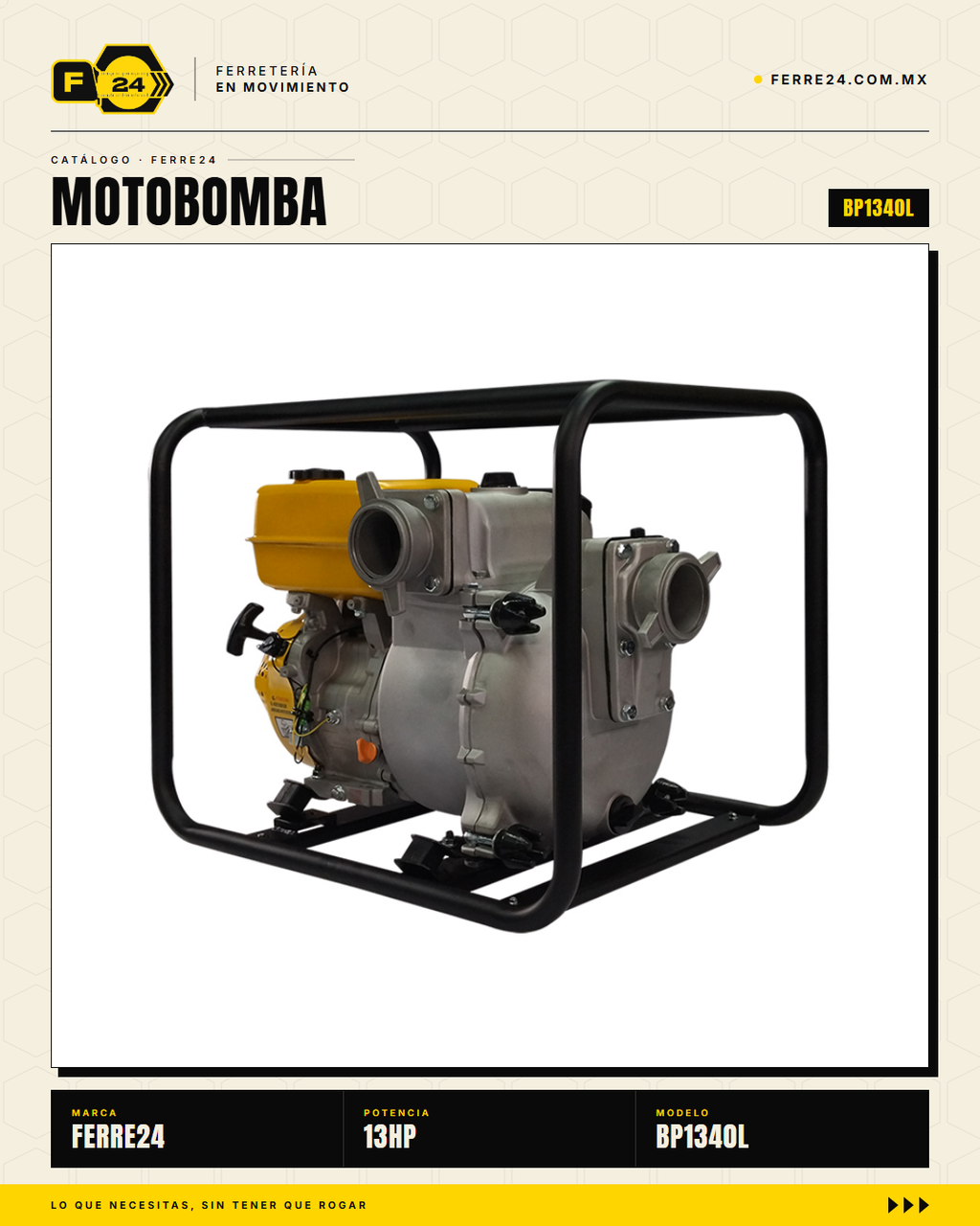 Motobomba para Lodos 13 HP — 4", la Grande de Obra · sec_001