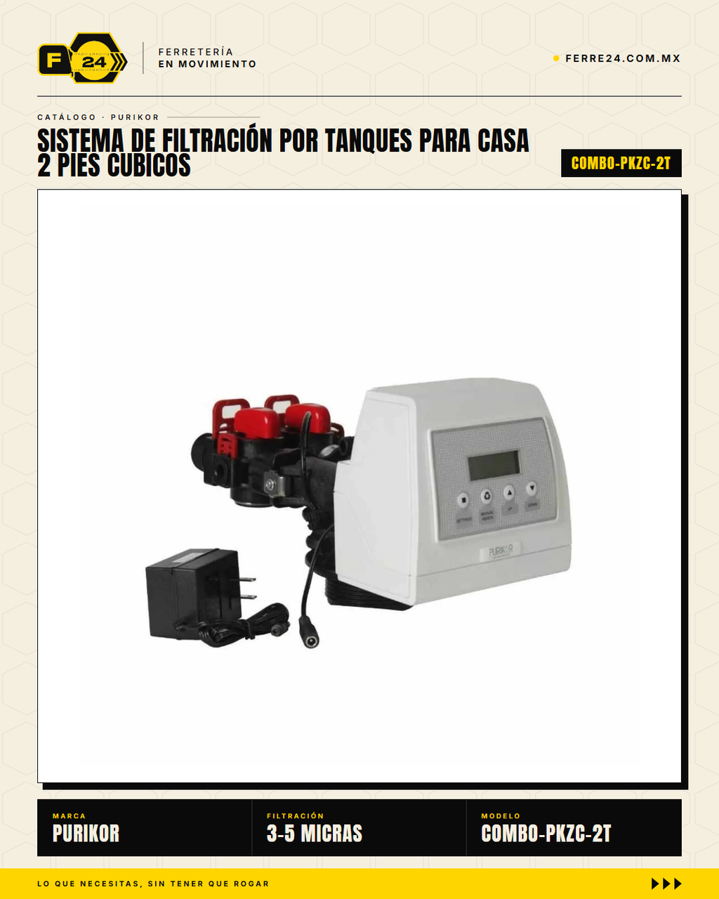 Sistema de filtración por tanques para casa completa — Purikor · sec_001
