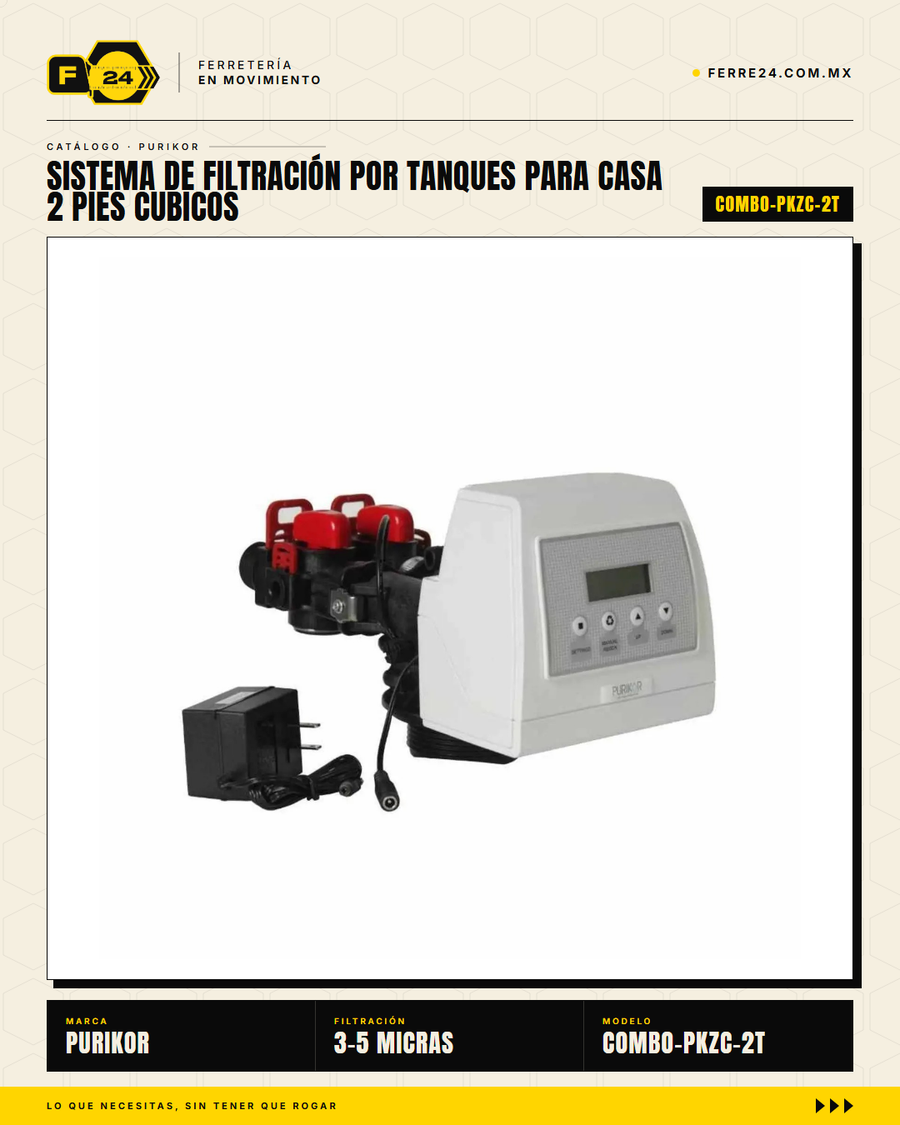 Sistema de filtración por tanques para casa completa — Purikor · sec_001
