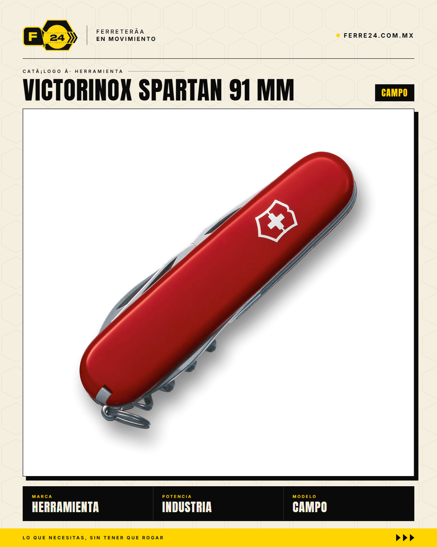 Victorinox Spartan 91mm Rojo — Navaja 16 Funciones — vista alternativa