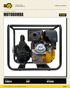 Motobomba Alta Presión 13 HP — 2", 85 m de Altura · sec_001