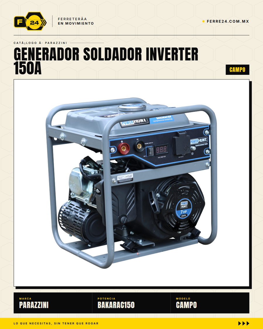 BAKARAC150 — motor 7HP 4T OHV 223cc detalle