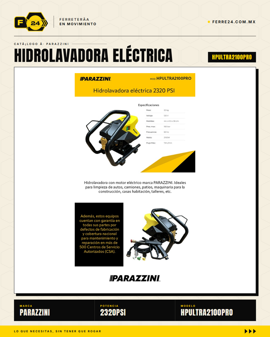 HPULTRA2100PRO — motor eléctrico 2100W detalle