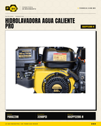 Hidrolavadora de Agua Caliente Parazzini Pro 3200 PSI · sec_001