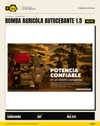 Motobomba Agrícola 3HP Aluminio Autocebante — 200 L/min, Altura 15m, Boca 1.5" · sec_001