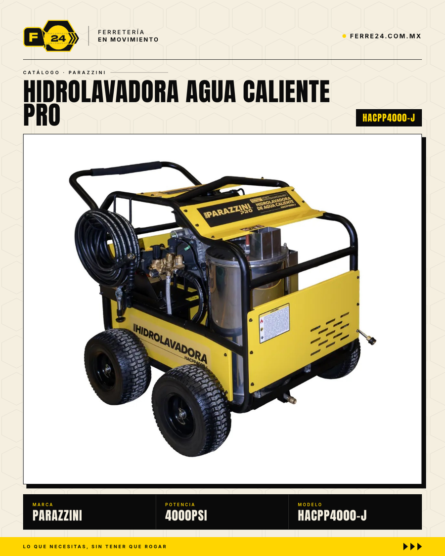 Hidrolavadora de Agua Caliente Parazzini Pro 4000 PSI · sec_001