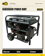 GPH8000W — motor 16HP 4T encendido eléctrico y manual