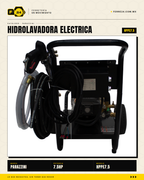 Hidrolavadora Industrial Trifásica 5.5 kW · 3,191 PSI Parazzini Pro · sec_001