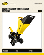 Biotrituradora Parazzini 7 HP — Corte de 2", Descarga Superior · sec_001
