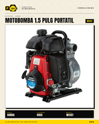Motobomba Honda WX15T — 1.5" Portátil Autocebante, 280 L/min · sec_001