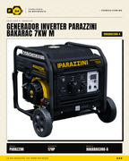 Generador-Soldador Inverter Parazzini BAKARAC300-G — 7.7 kW · 17 HP Gasolina · sec_001