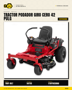Tractor Podador Giro Cero 42" 547cc Troy-Bilt Mustang Z42 · sec_001